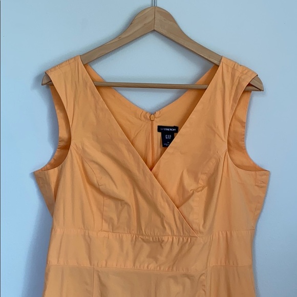 GapStretch Orange Cotton Dress - Picture 3 of 6